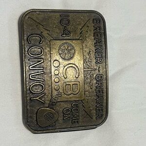 Vintage CB Convoy Belt Buckle